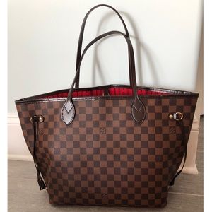 Authentic Neverfull MM Damier Ebene Bag